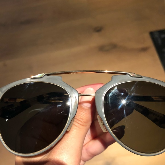 DIOR reflective PRE-70 Gray HAVANA/BROWN sunglass - Picture 9 of 14